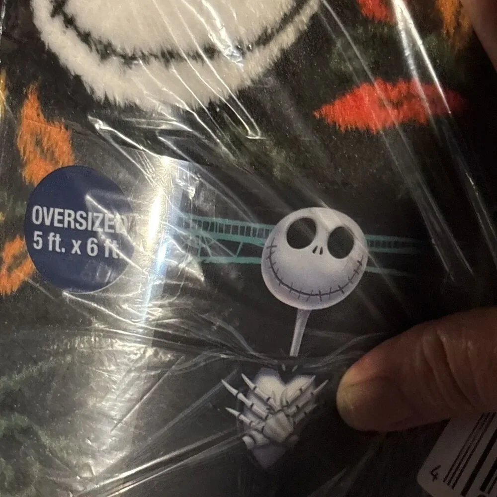 Nightmare Before Christmas New Supersoft Plush Throw Blanket 5ft x 6ft Jack Soft